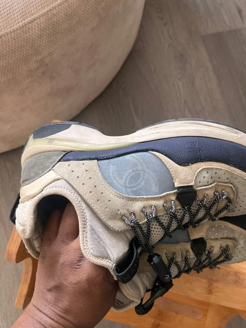 Chanel sneakers Blue and Black size 38.5